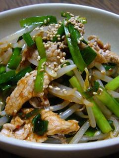 ニラともやしのキムチ風和え物-レシピのメイン写真