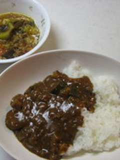 なすとトマトとひき肉カレー(幼児食OK)-レシピのメイン写真