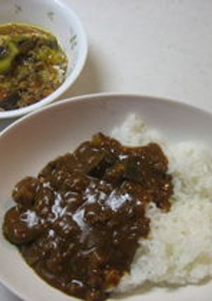 なすとトマトとひき肉カレー（幼児食OK）-レシピのメイン写真