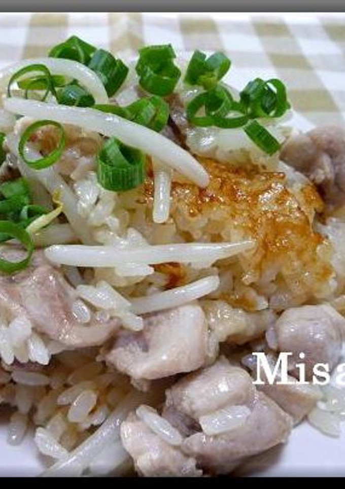 鶏肉ともやしの炊き込みご飯-レシピのメイン写真