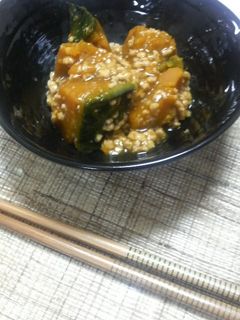 かぼちゃのそぼろ餡掛け♪-レシピのメイン写真