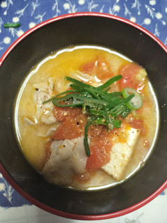 トマト好きにピッタリ🍅トマト豚汁🐷-レシピのメイン写真