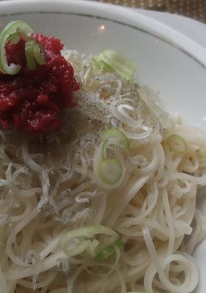 梅とじゃこの酢っぱい♪そーめん-レシピのメイン写真