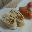 ねぎとかつお節の目玉焼き巻き♪