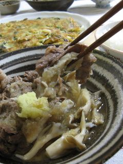 薄切り牛肉の焼きしゃぶ-レシピのメイン写真