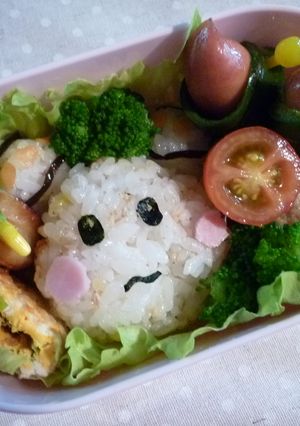 うーたん♪キャラ弁-レシピのメイン写真
