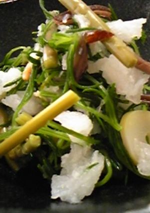 味付け不要♪おかひじきと山菜のおろし和え-レシピのメイン写真