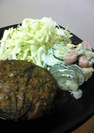 切り昆布の入った照り焼きハンバーグ-レシピのメイン写真