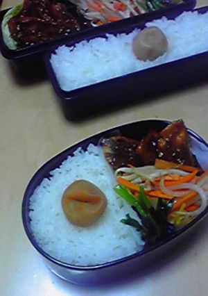 夏のお弁当;ほうれん草の梅塩ナムル-レシピのメイン写真