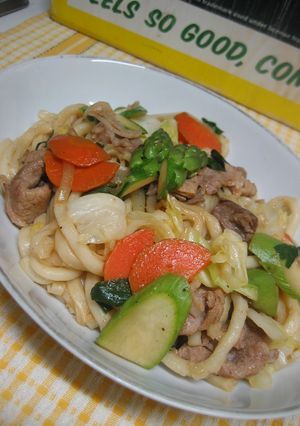 コンソメ風味焼きうどん-レシピのメイン写真