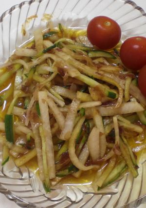 きゅうりと大根の鰹節醤油サラダ-レシピのメイン写真