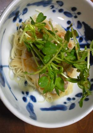冷しゃぶと豆みょうのカッペリーニ-レシピのメイン写真