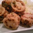 余った餃子の具で、レンコンのはさみ揚げ☆