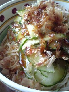 ☆きゅうりとかつお節のさっぱりそうめん☆-レシピのメイン写真