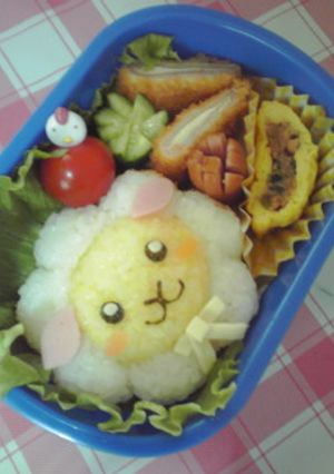 キャラ弁☆ひつじ-レシピのメイン写真