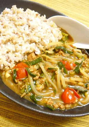 夏に負けるな！ニラともやしのVカレー★-レシピのメイン写真