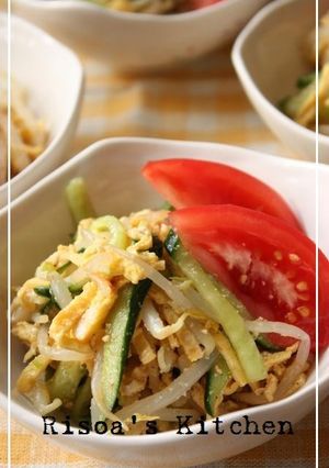 簡単♪もやしとキュウリの中華風和え物☆-レシピのメイン写真