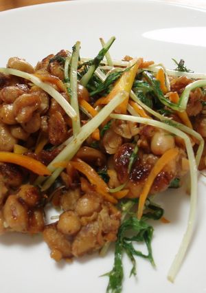 テンペと水菜の炒め物-レシピのメイン写真