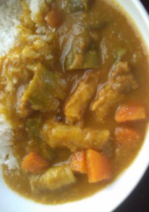 豚肉クルクル&夏野菜カレー-レシピのメイン写真