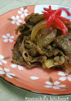 お弁当に♡牛肉と玉ネギの甘辛焼き-レシピのメイン写真
