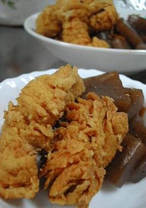 鰤子とコンニャクの煮付け-レシピのメイン写真