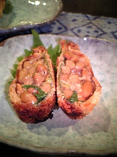 油揚げで納豆揚げ-レシピのメイン写真
