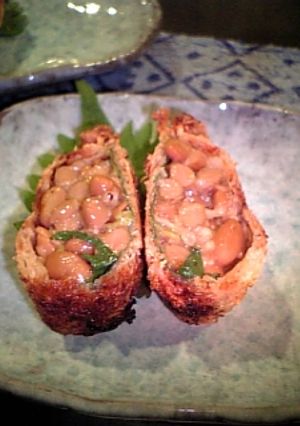 油揚げで納豆揚げ-レシピのメイン写真