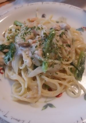我が家の鮭のクリームパスタ♪-レシピのメイン写真