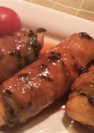 ❀大葉にんにく醤油で豆腐の豚肉巻き❀-レシピのメイン写真