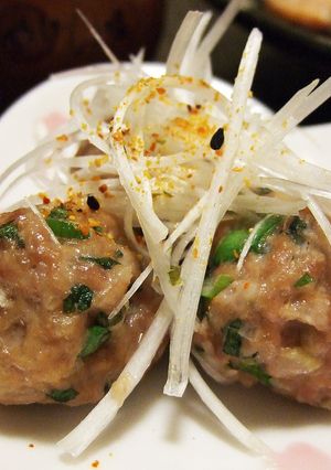 混ぜてレンジで肉団子♪-レシピのメイン写真
