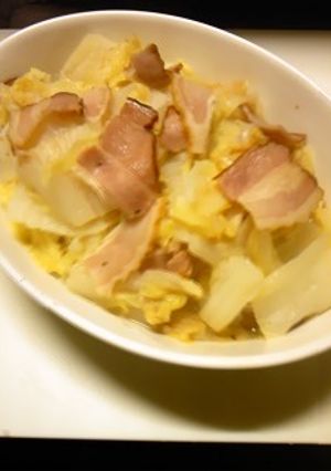 ＊白菜とベーコンのシンプル炒め煮＊-レシピのメイン写真