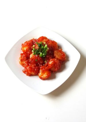 はんぺん de もちもちエビチリ風♬-レシピのメイン写真
