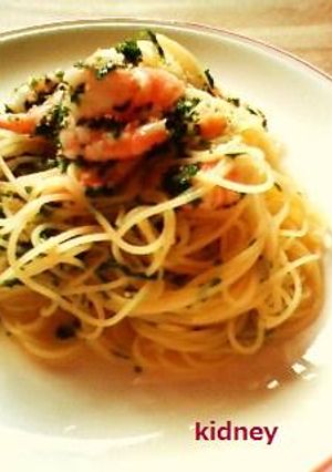 さっぱりパセリ・エビ・レモンの冷製パスタ-レシピのメイン写真