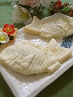 冷やしてももちもち♡白いたいやき-レシピのメイン写真