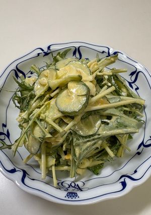 【簡単】生水菜の卵サラダ-レシピのメイン写真