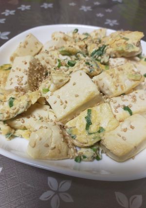 豆腐と卵の和風炒め-レシピのメイン写真