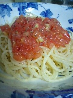 冷たい トマトパスタ-レシピのメイン写真