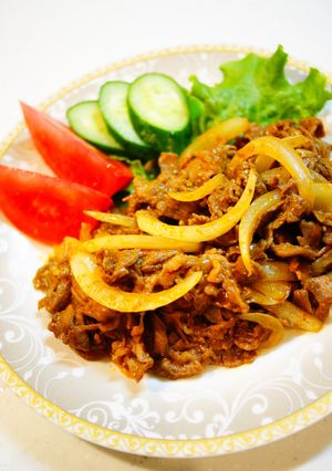 ✿牛肉と玉ねぎのカレーケチャップ炒め✿-レシピのメイン写真
