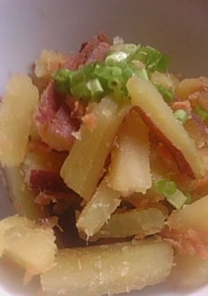 焼さけとさつま芋の炒め煮-レシピのメイン写真