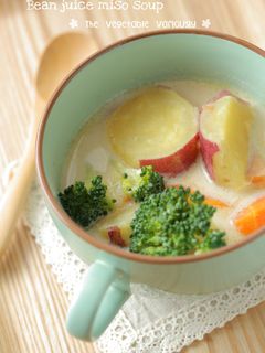 豆乳*味噌スープ-レシピのメイン写真