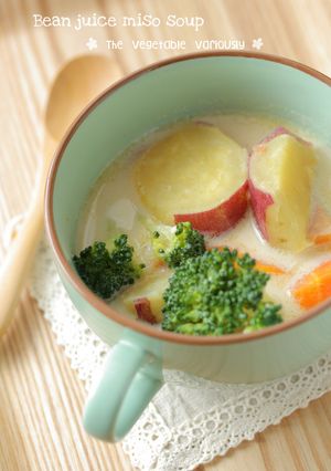 豆乳*味噌スープ-レシピのメイン写真