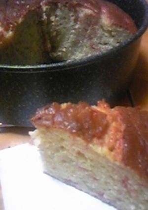 バナナ＆好きなシロップ、ソースケーキ♪-レシピのメイン写真