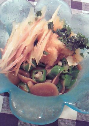 夏！オクラみょうがと大葉なめこおろし-レシピのメイン写真