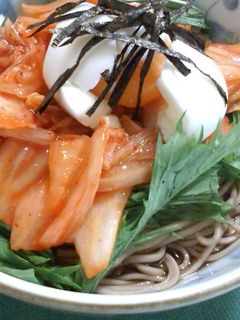 冷やしキムチそば-レシピのメイン写真