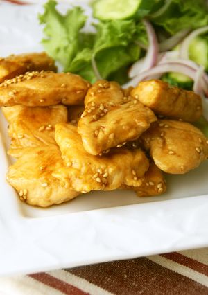 ツヤツヤ☆セサミハニーチキン-レシピのメイン写真