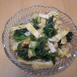 ほうれん草と油揚げの麺つゆ和えサラダ