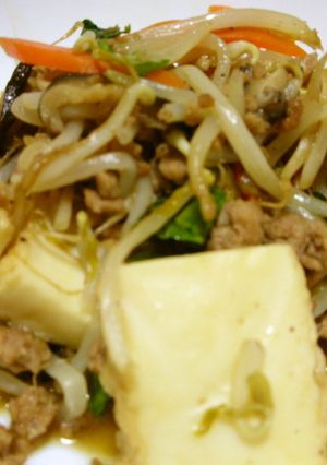 豚ひき肉と厚揚げ味噌バター炒め-レシピのメイン写真