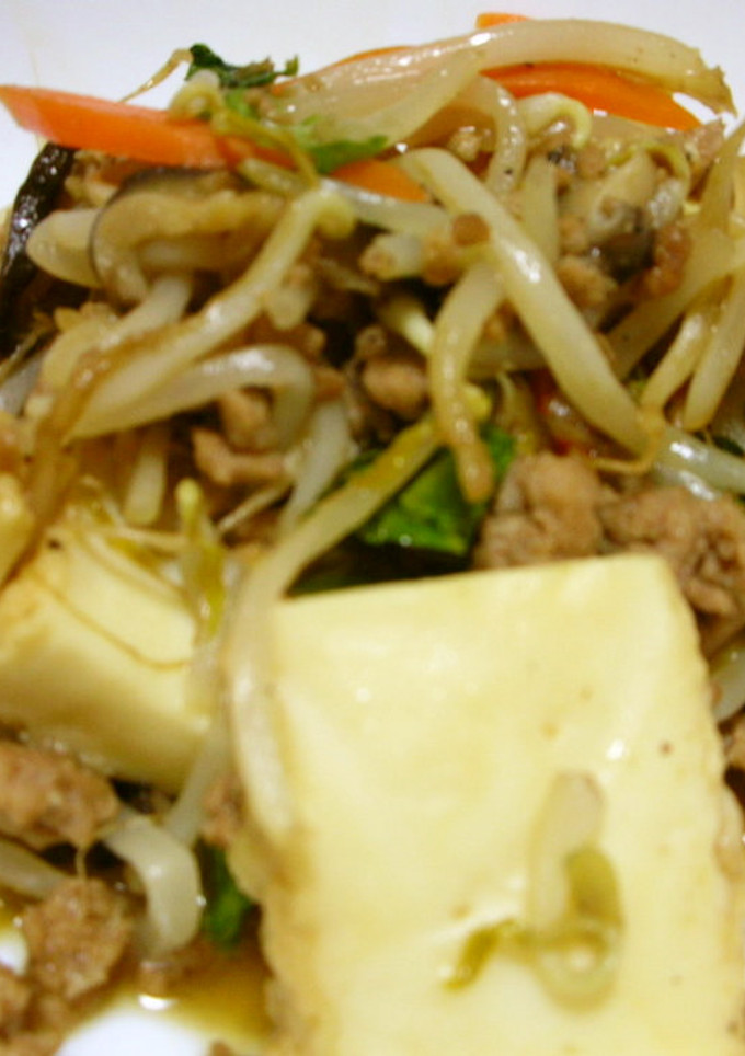 豚ひき肉と厚揚げ味噌バター炒め-レシピのメイン写真
