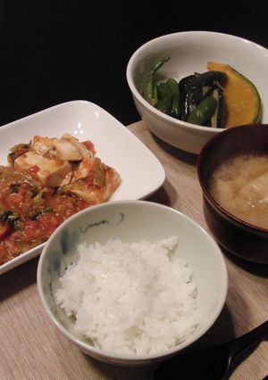 チンゲン菜たっぷり！トマトマーボー豆腐-レシピのメイン写真