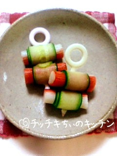 お弁当に✿カニカマくるくる~♪-レシピのメイン写真